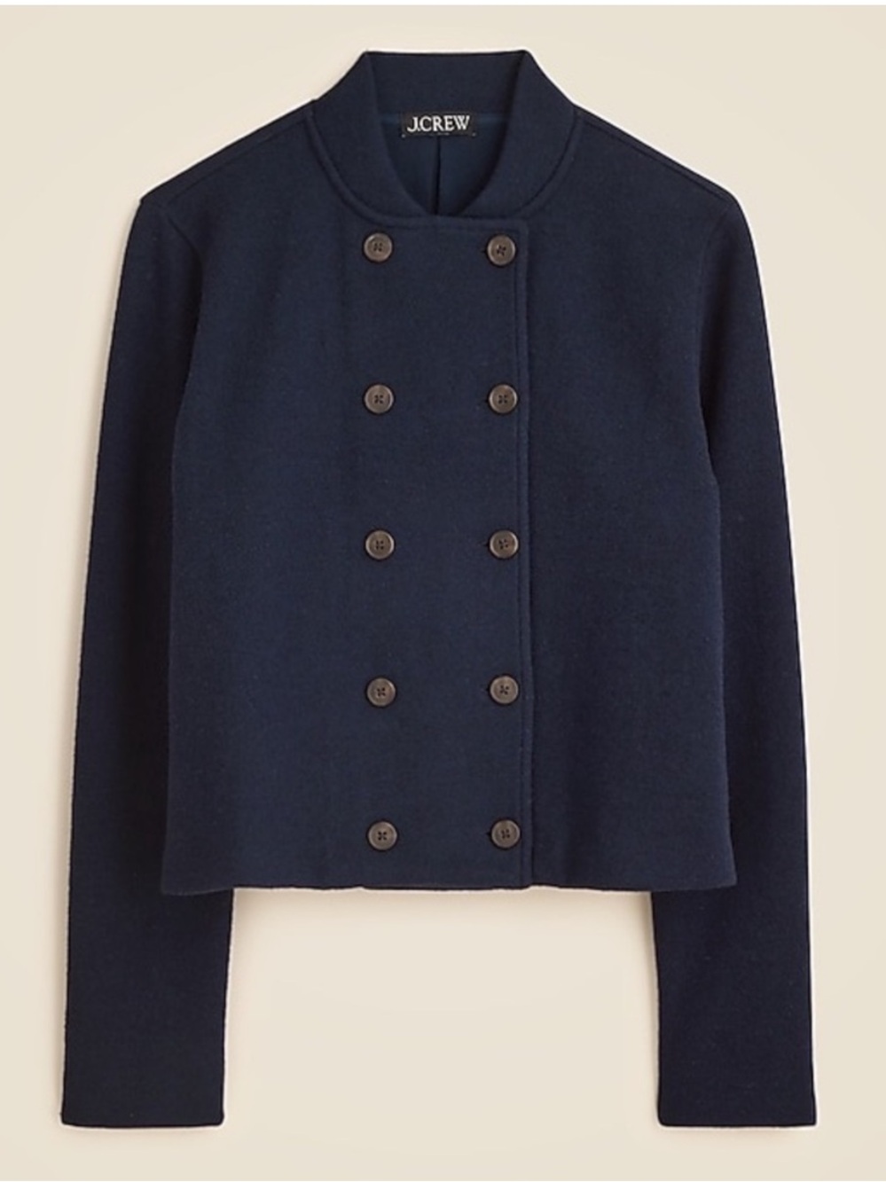 J. Crew Double-breasted jacket in knit wool blend Size XS CN183